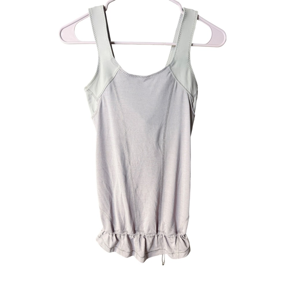 Lululemon Tadasana Tank Top Bubble Hem Lavender Size 4